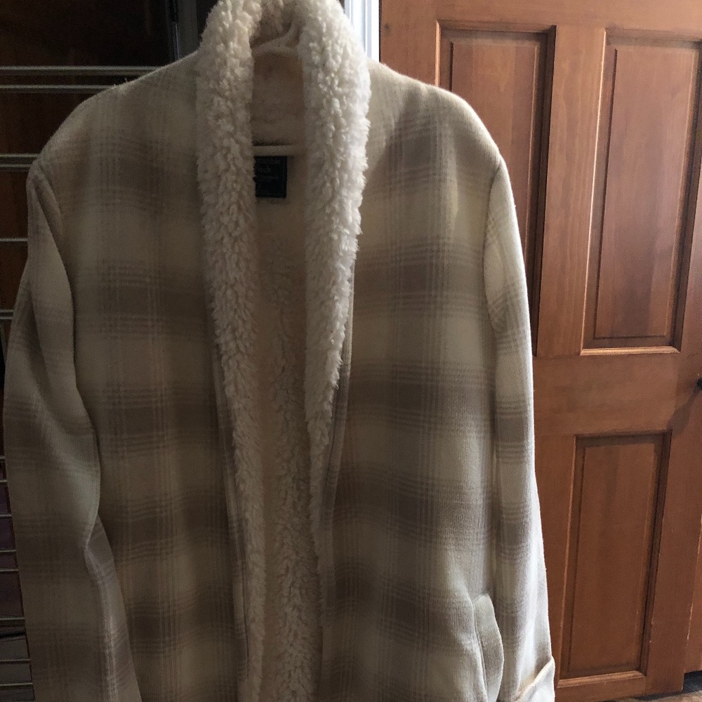 Abercrombie and Fitch Sherpa Lined Cardigan